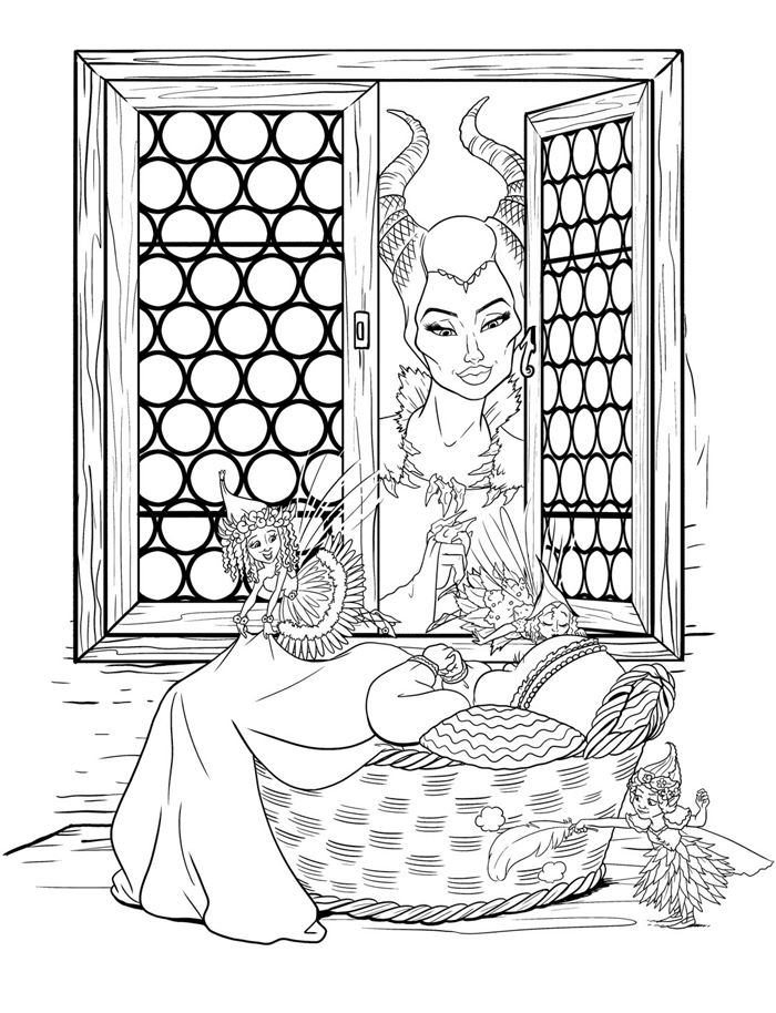 90 Enchanting Maleficent Coloring Pages Printable 76