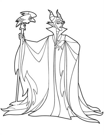 90 Enchanting Maleficent Coloring Pages Printable 82