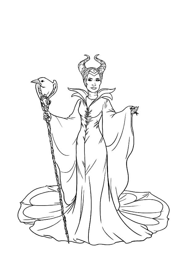 90 Enchanting Maleficent Coloring Pages Printable 86