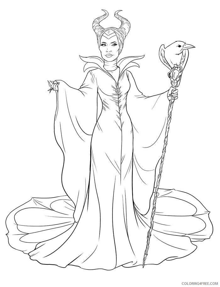 90 Enchanting Maleficent Coloring Pages Printable 91