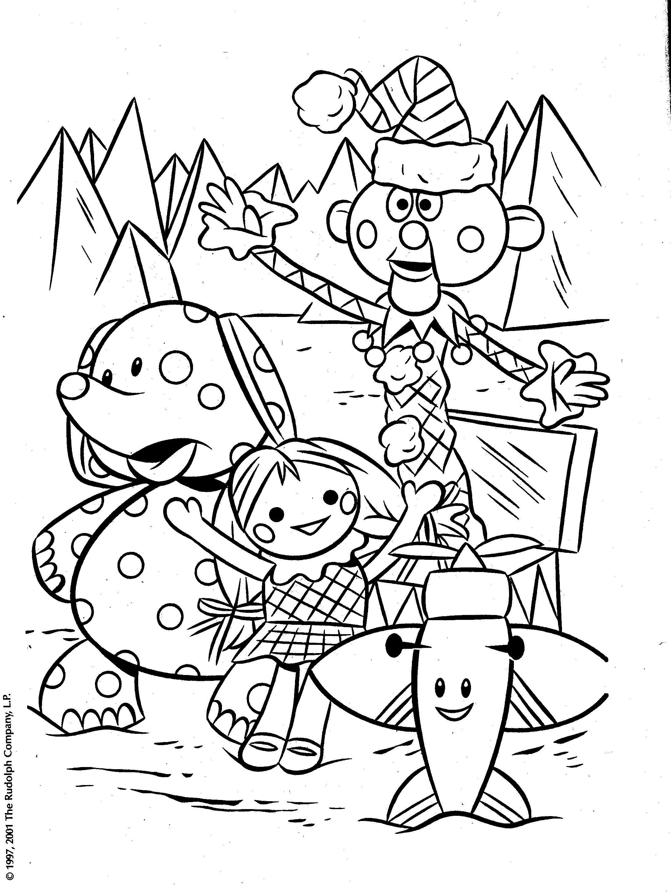 90 Rudolph Coloring Pages for Kids Printable 22