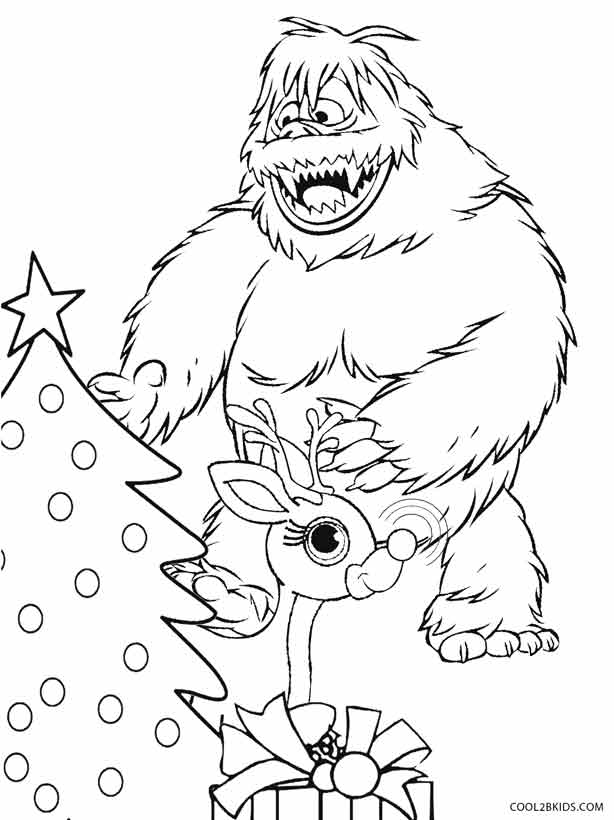 90 Rudolph Coloring Pages for Kids Printable 33