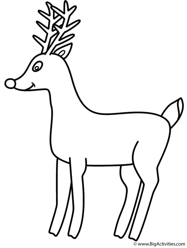 90 Rudolph Coloring Pages for Kids Printable 34