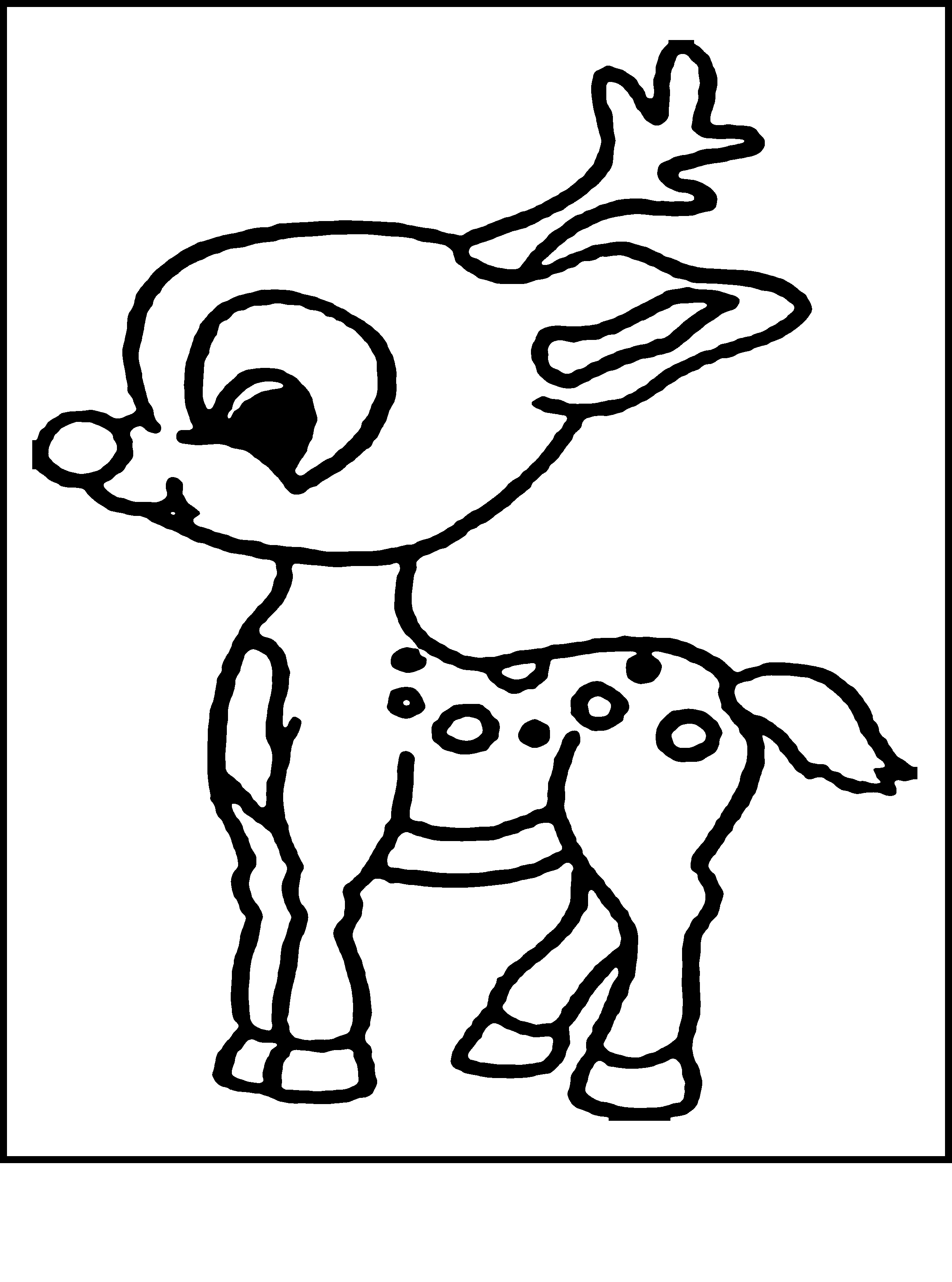 90 Rudolph Coloring Pages for Kids Printable 35