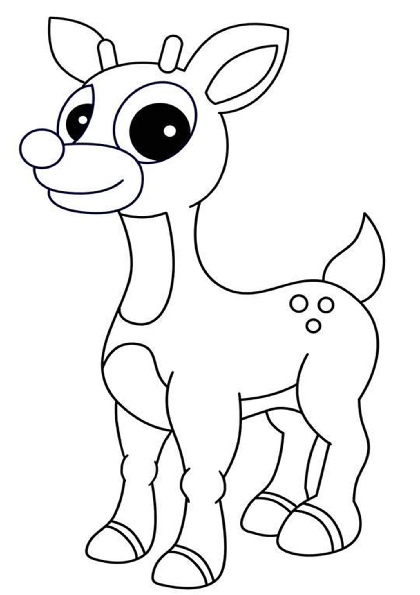 90 Rudolph Coloring Pages for Kids Printable 36