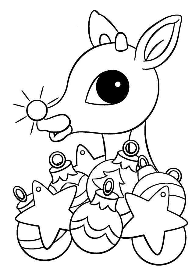 90 Rudolph Coloring Pages for Kids Printable 37