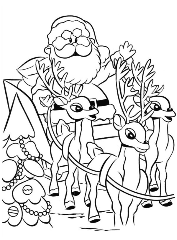 90 Rudolph Coloring Pages for Kids Printable 41