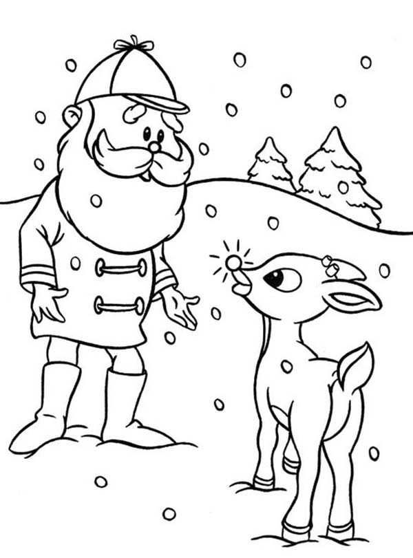 90 Rudolph Coloring Pages for Kids Printable 50