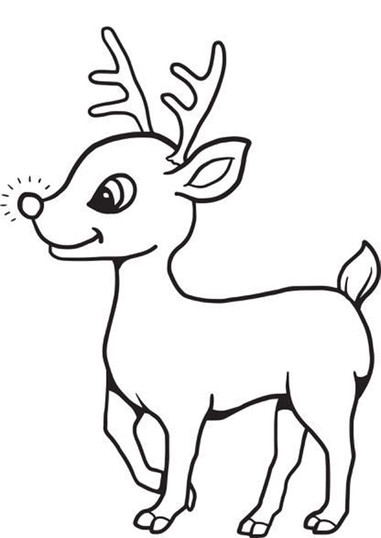 90 Rudolph Coloring Pages for Kids Printable 52