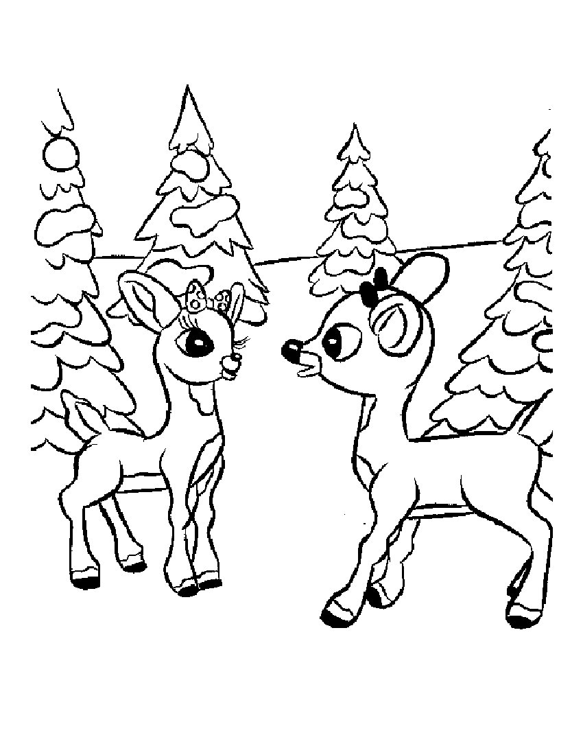 90 Rudolph Coloring Pages for Kids Printable 56