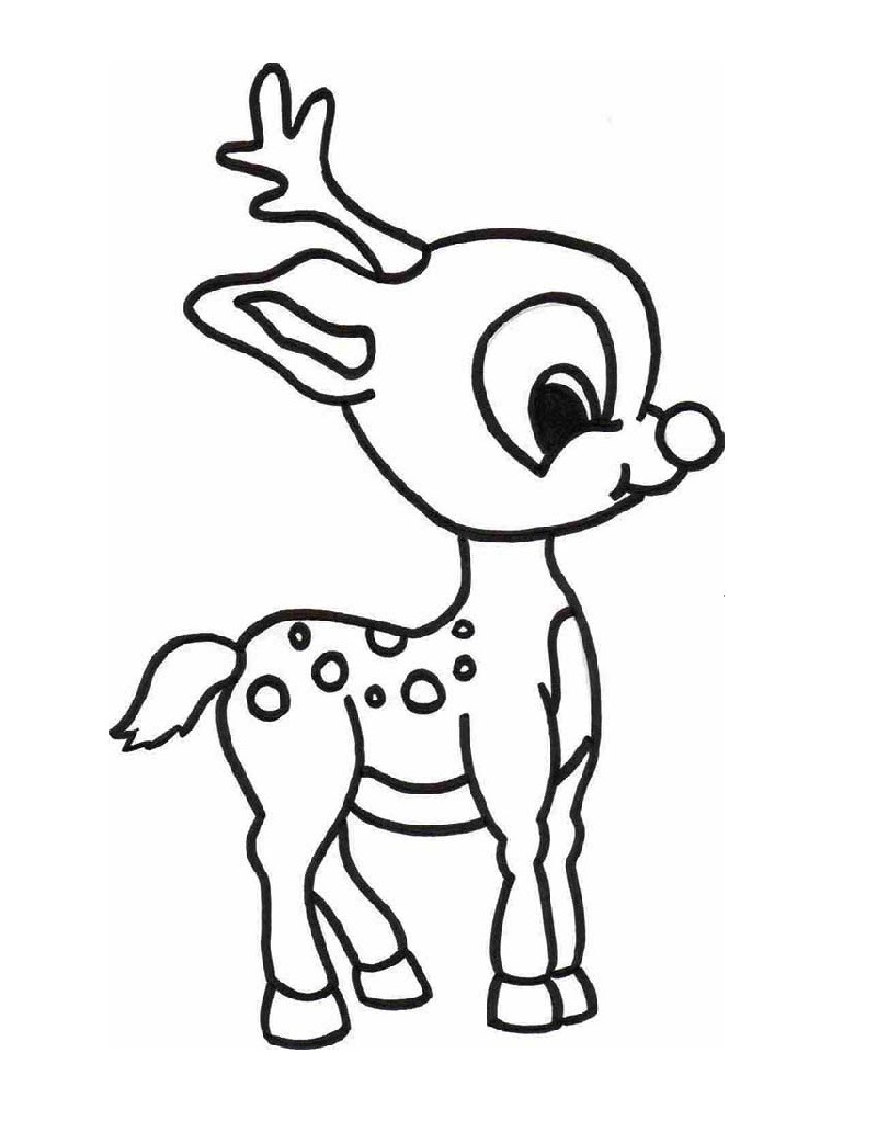 90 Rudolph Coloring Pages for Kids Printable 58