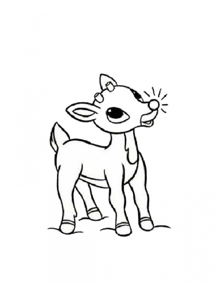 90 Rudolph Coloring Pages for Kids Printable 66