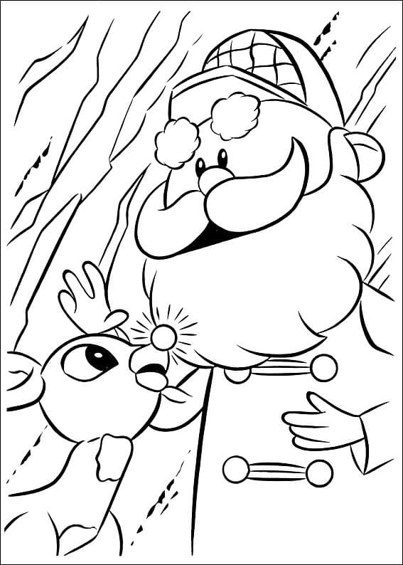 90 Rudolph Coloring Pages for Kids Printable 67