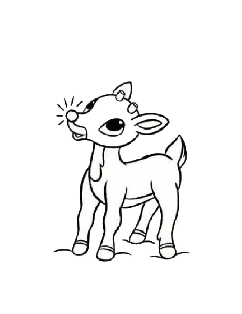 90 Rudolph Coloring Pages for Kids Printable 69