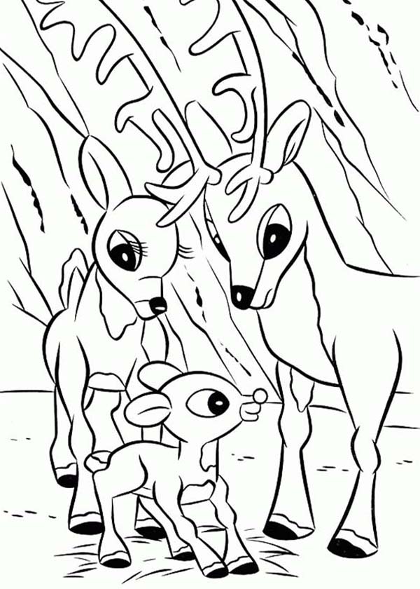 90 Rudolph Coloring Pages for Kids Printable 76