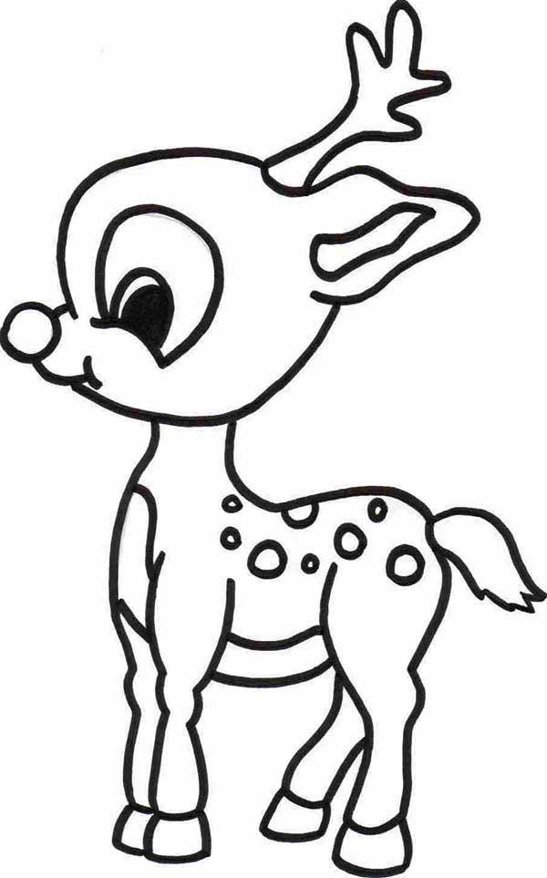 90 Rudolph Coloring Pages for Kids Printable 8