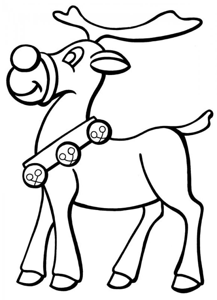 90 Rudolph Coloring Pages for Kids Printable 80