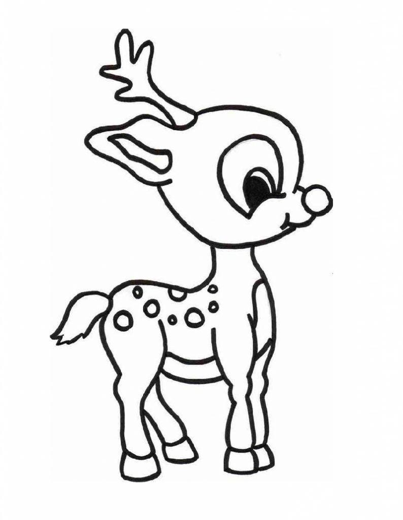 90 Rudolph Coloring Pages for Kids Printable 86