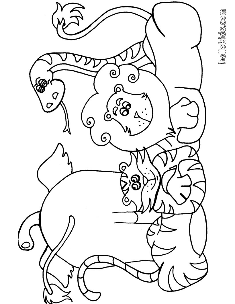 91 Wild Animal Coloring Pages Printable 12