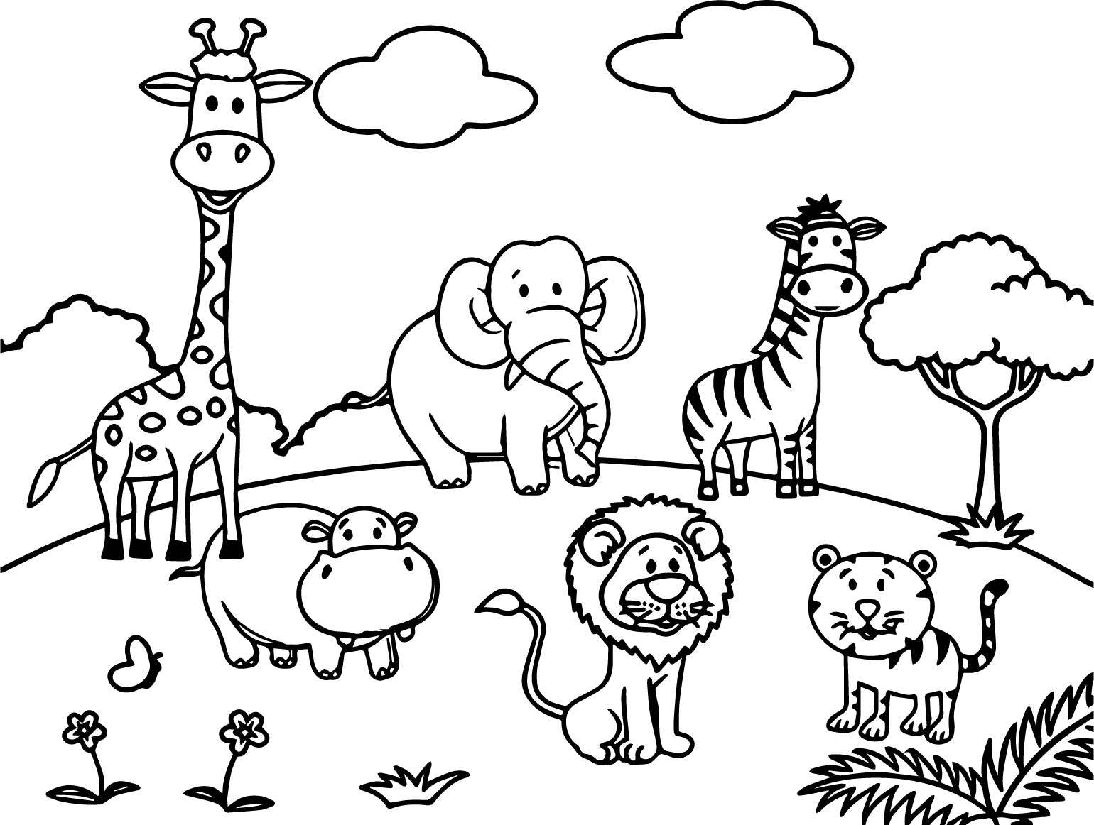 91 Wild Animal Coloring Pages Printable 25