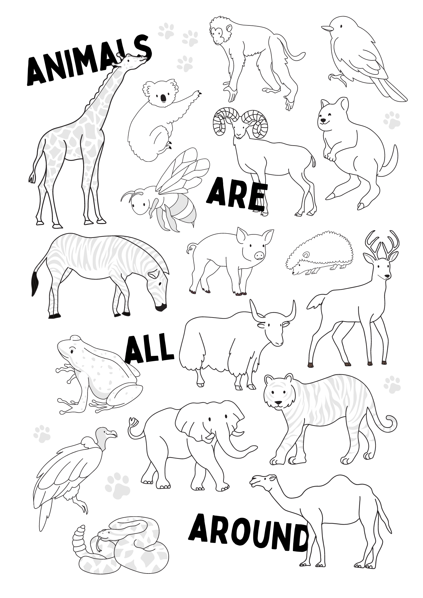 91 Wild Animal Coloring Pages Printable 43