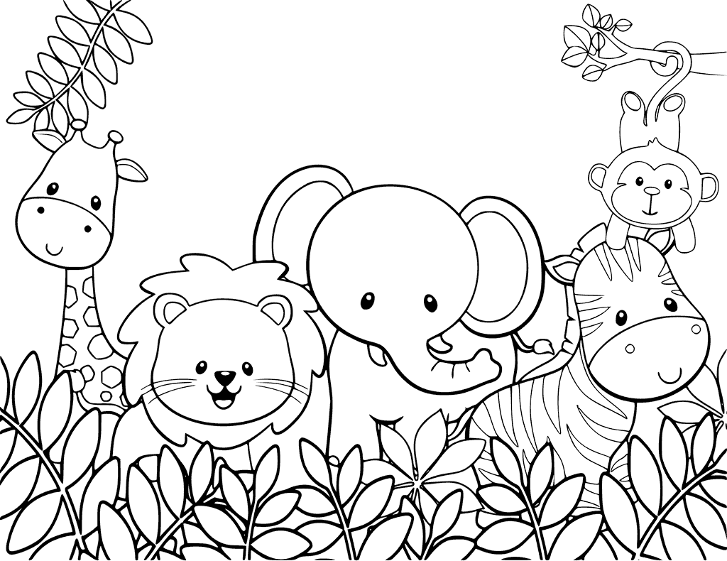 91 Wild Animal Coloring Pages Printable 6