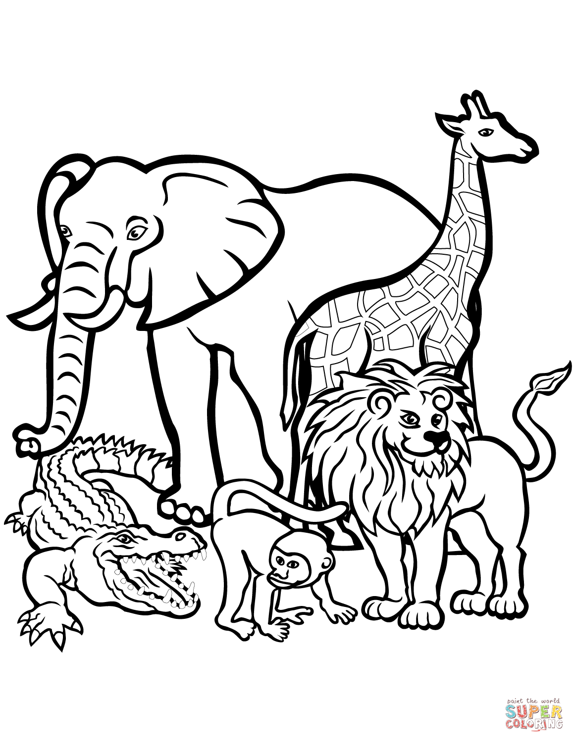 91 Wild Animal Coloring Pages Printable 61