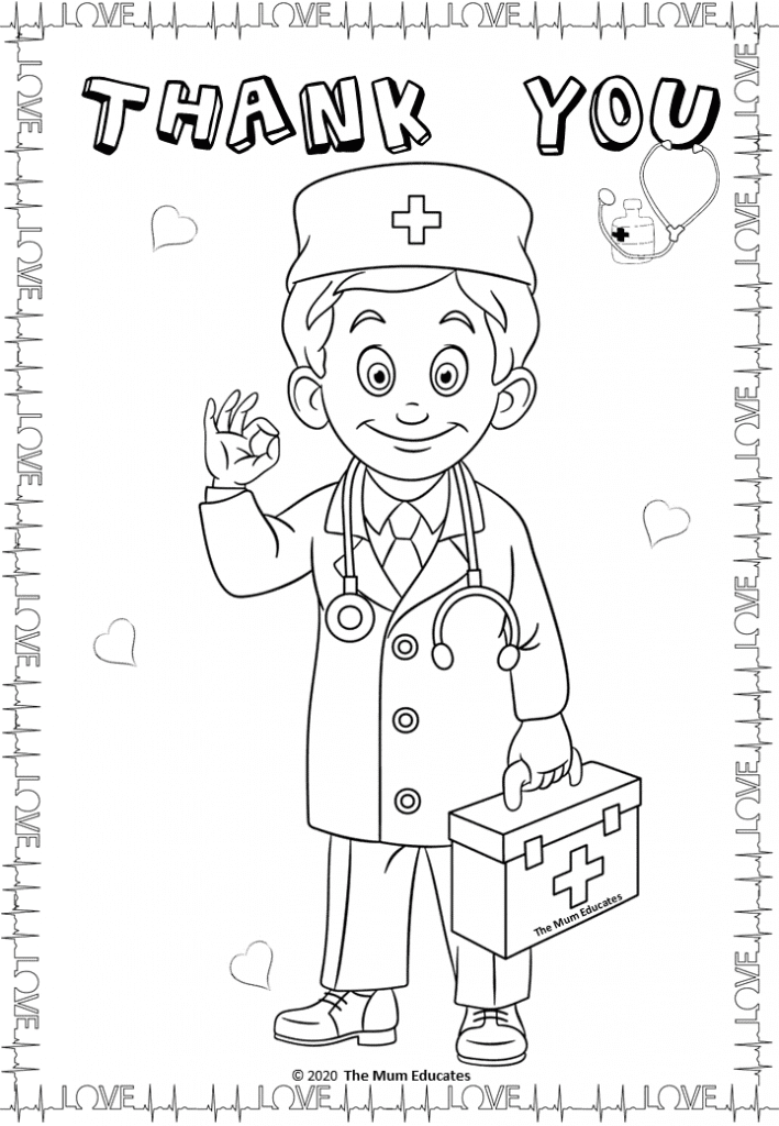 92 Doctor Coloring Pages Printable 18