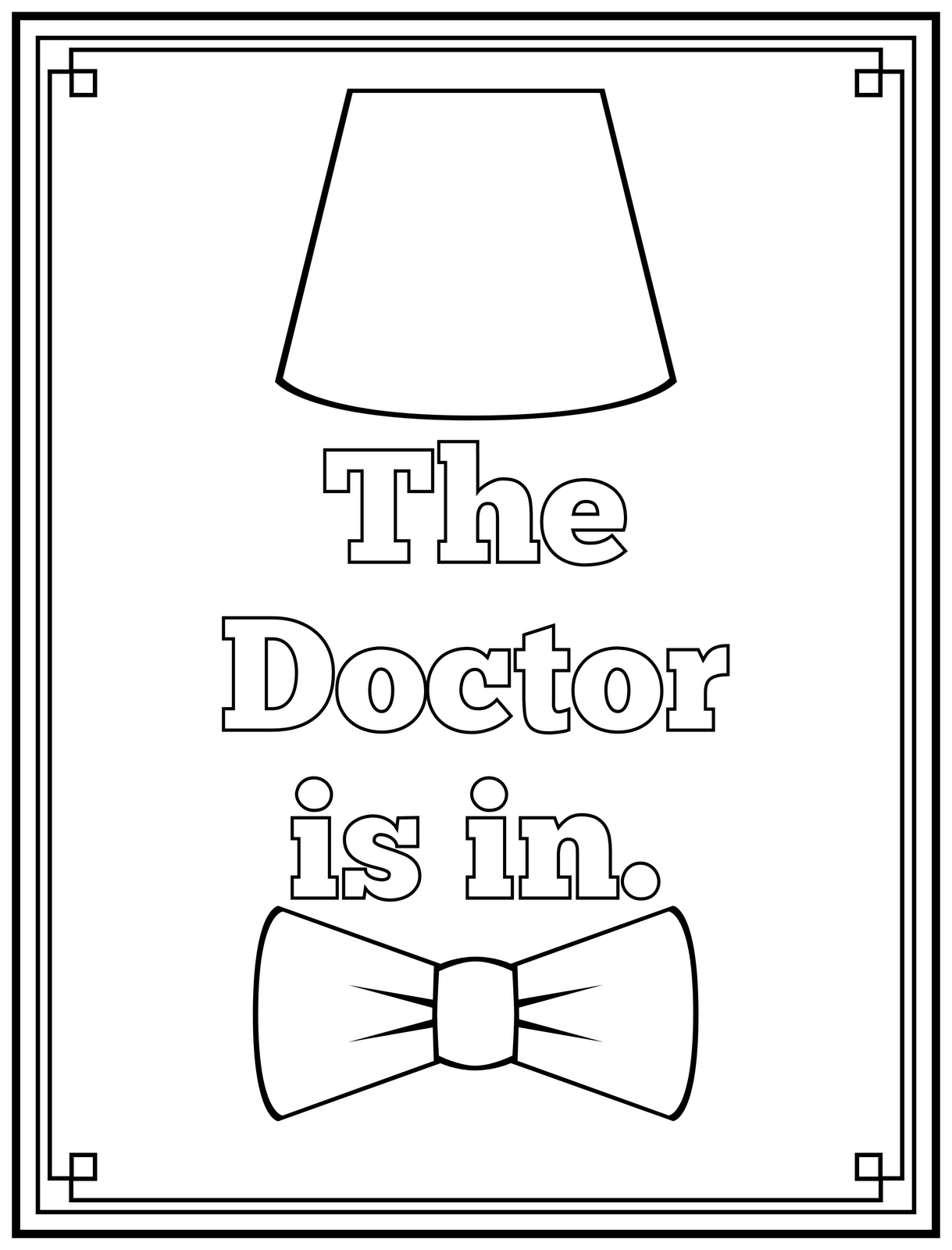 92 Doctor Coloring Pages Printable 20