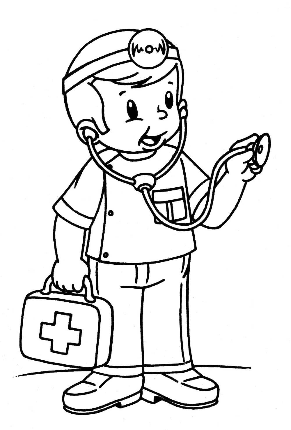 92 Doctor Coloring Pages Printable 23