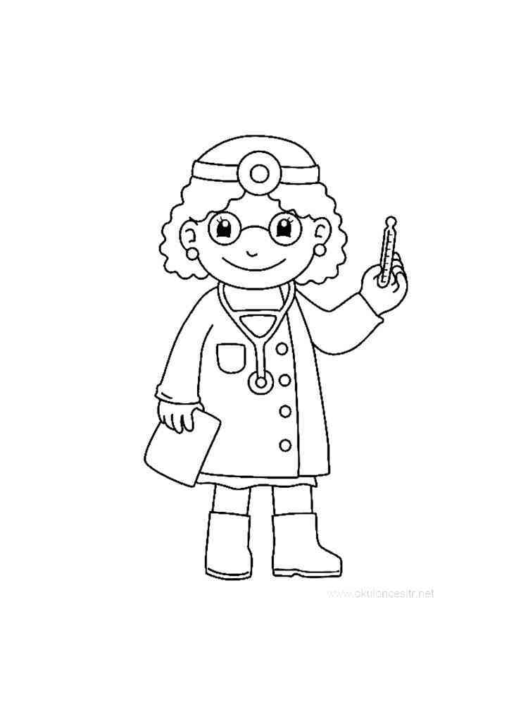 92 Doctor Coloring Pages Printable 25