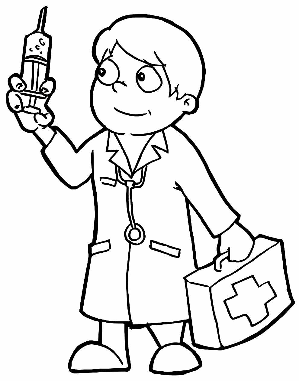 92 Doctor Coloring Pages Printable 32