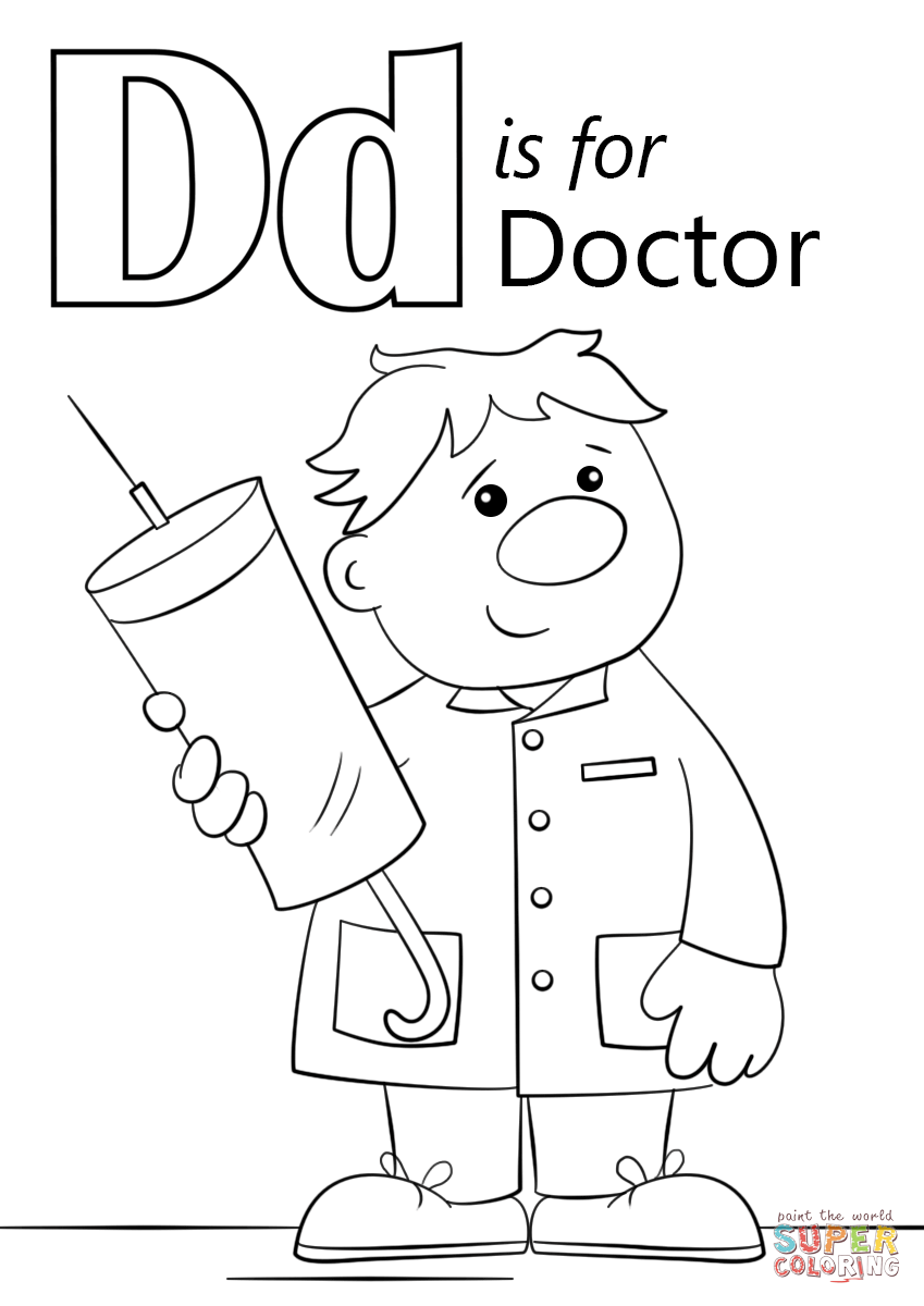 92 Doctor Coloring Pages Printable 48