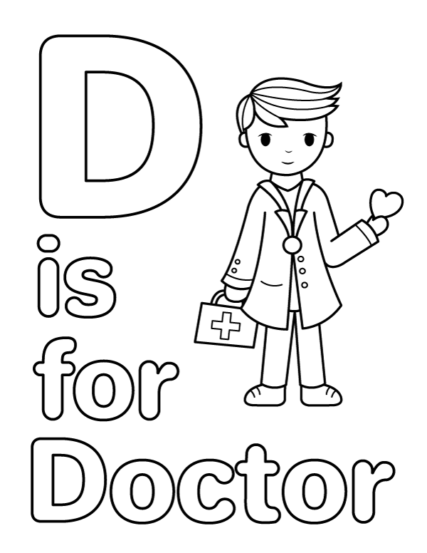 92 Doctor Coloring Pages Printable 49