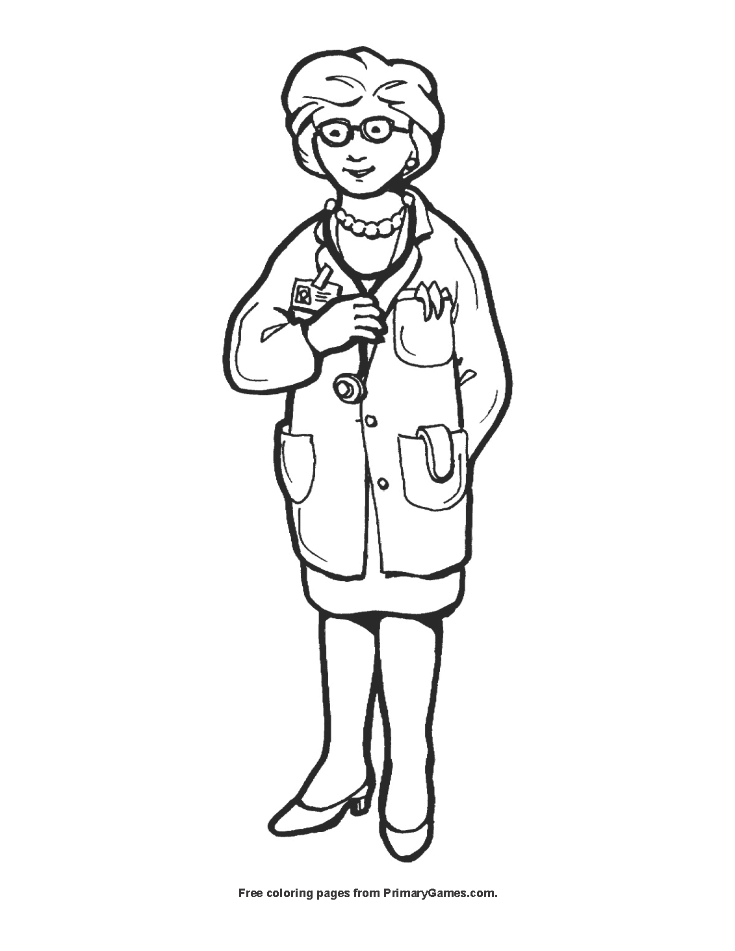 92 Doctor Coloring Pages Printable 50