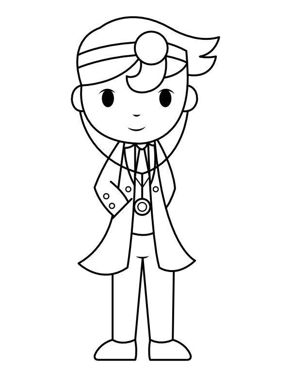 92 Doctor Coloring Pages Printable 6