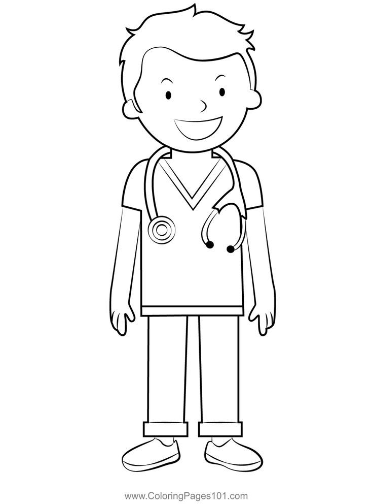 92 Doctor Coloring Pages Printable 7