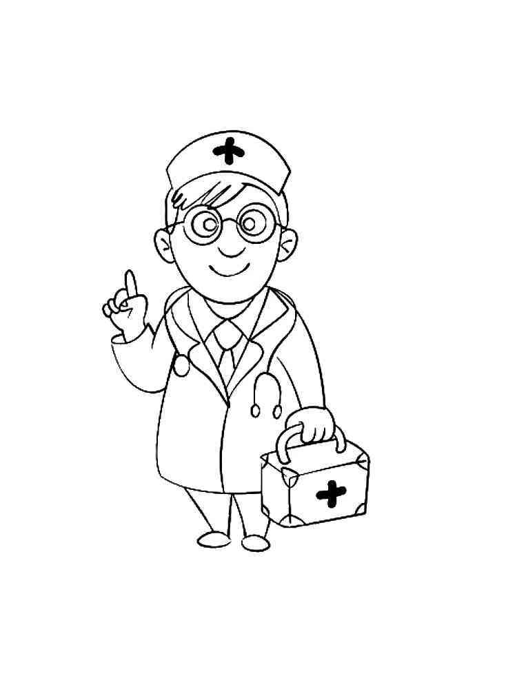 92 Doctor Coloring Pages Printable 89