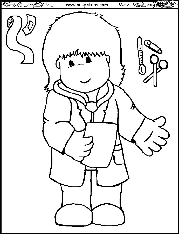 92 Doctor Coloring Pages Printable 9