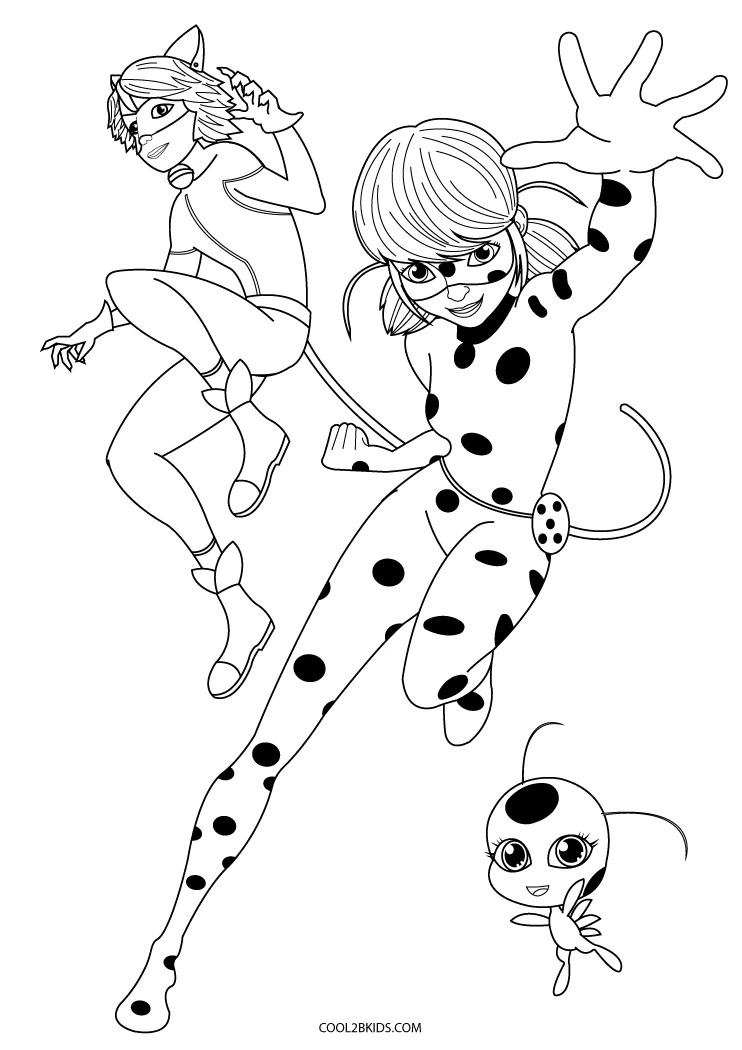 102 Miraculous Ladybug Coloring Pages Printable 10