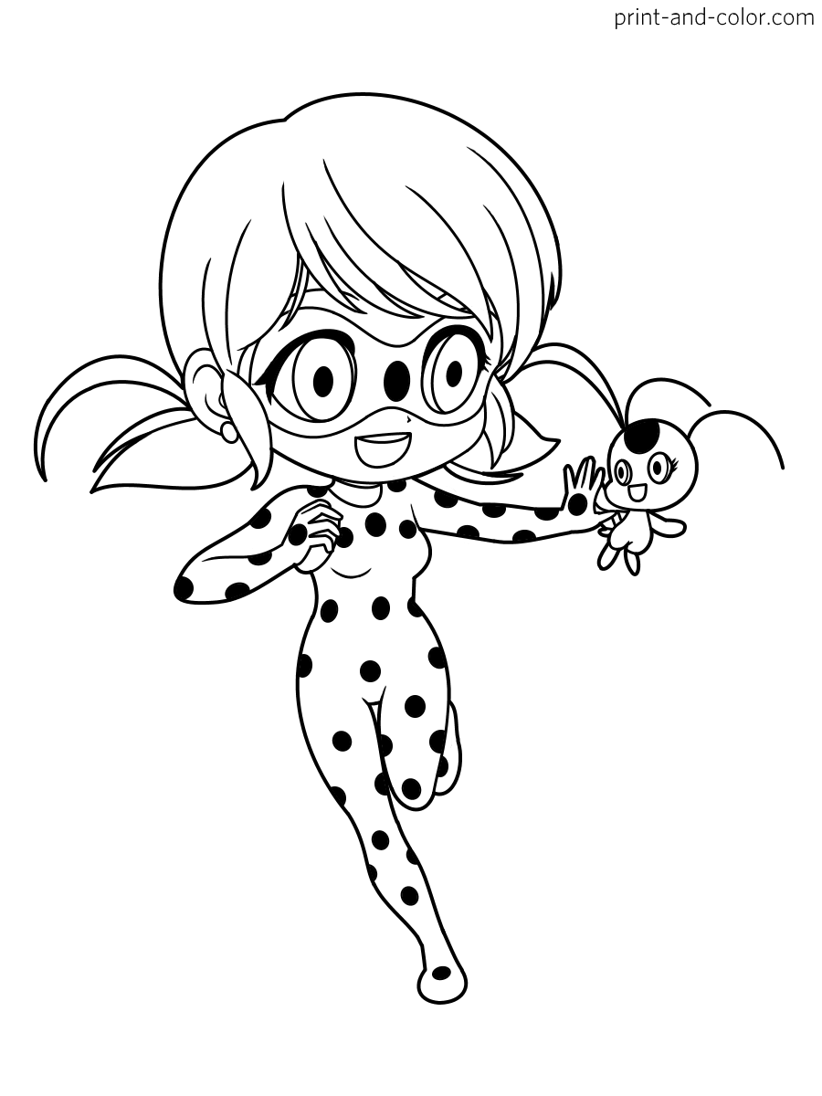 102 Miraculous Ladybug Coloring Pages Printable 47