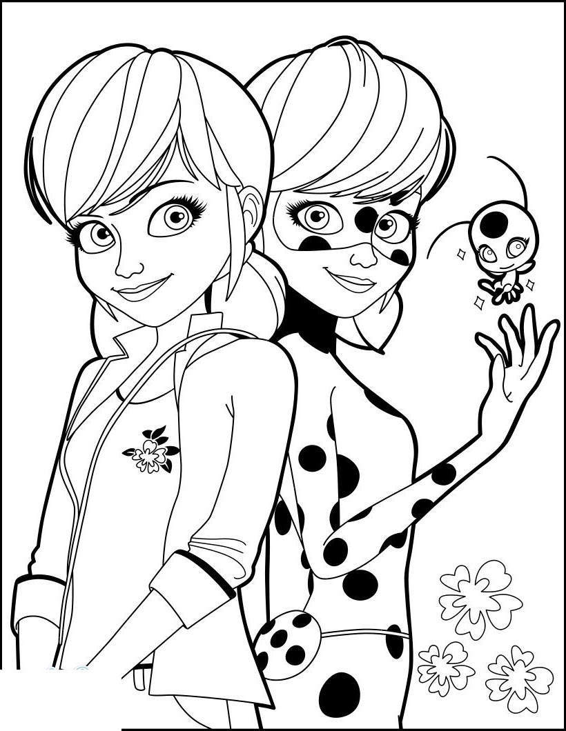 102 Miraculous Ladybug Coloring Pages Printable 70