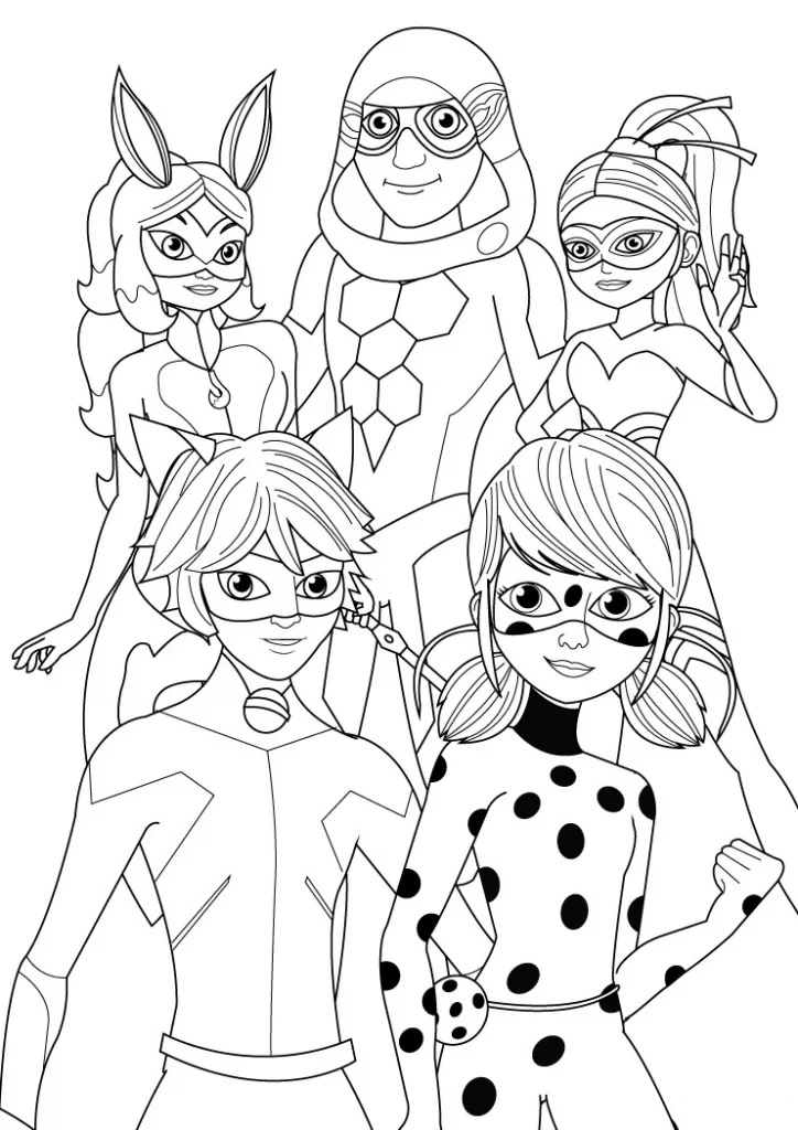 102 Miraculous Ladybug Coloring Pages Printable 93