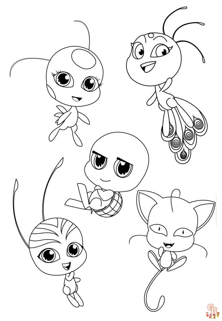 102 Miraculous Ladybug Coloring Pages Printable 98