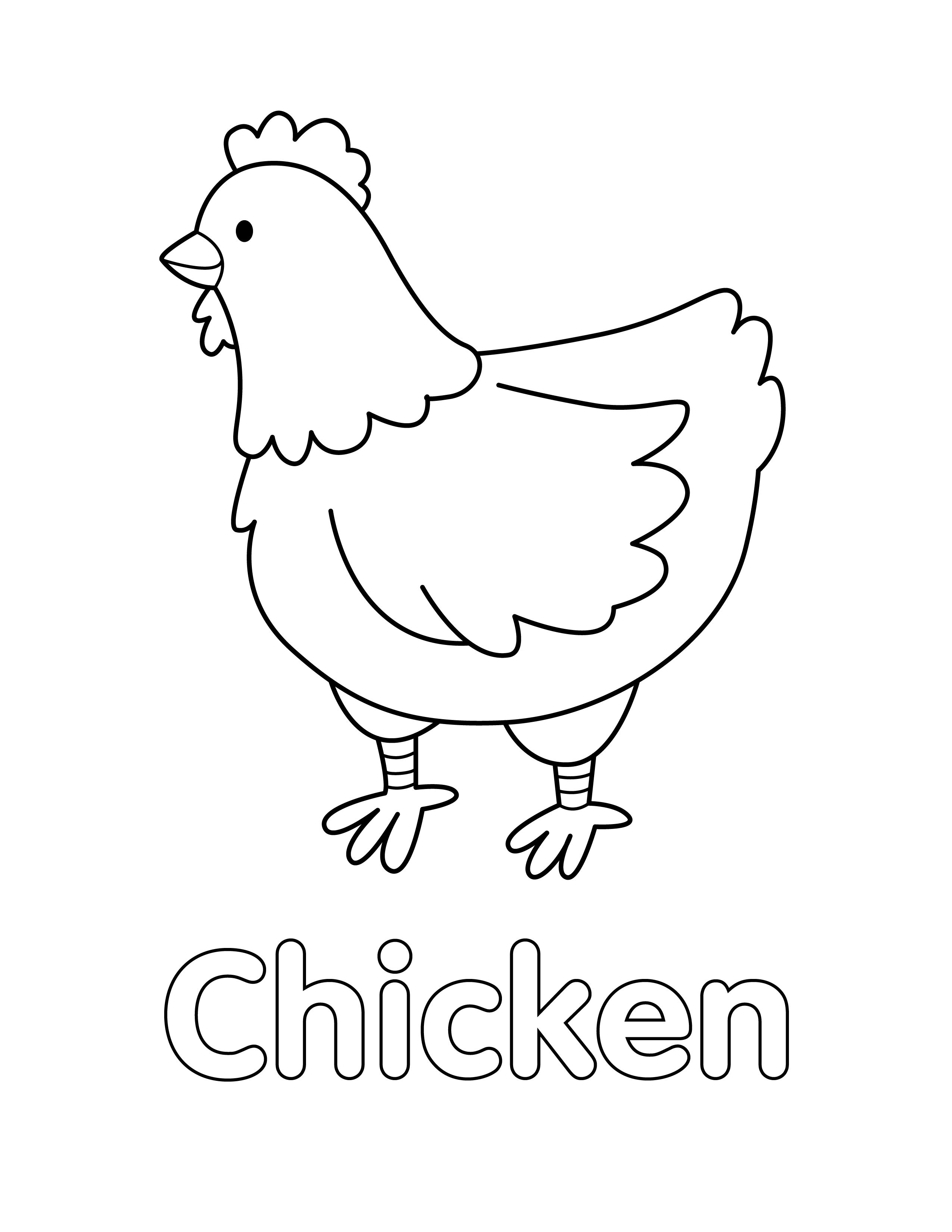 113 Chicken Coloring Pages Free Printable 10