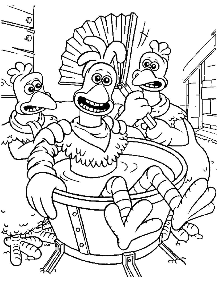 113 Chicken Coloring Pages Free Printable 103