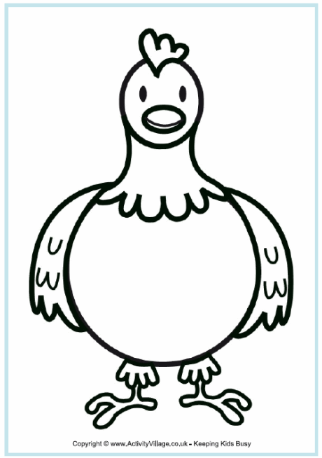 113 Chicken Coloring Pages Free Printable 107