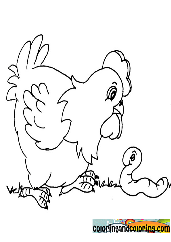 113 Chicken Coloring Pages Free Printable 13