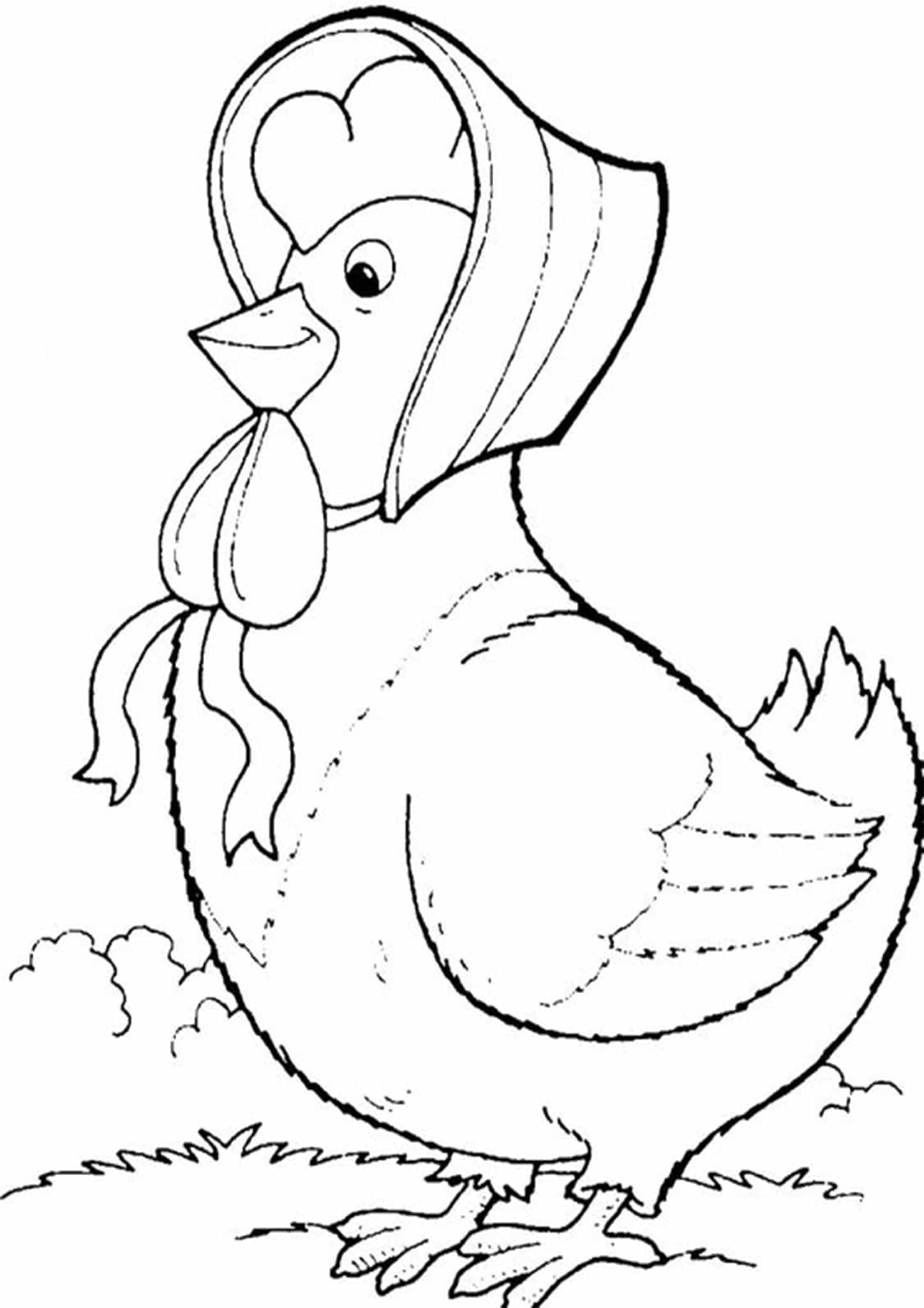 113 Chicken Coloring Pages Free Printable 17