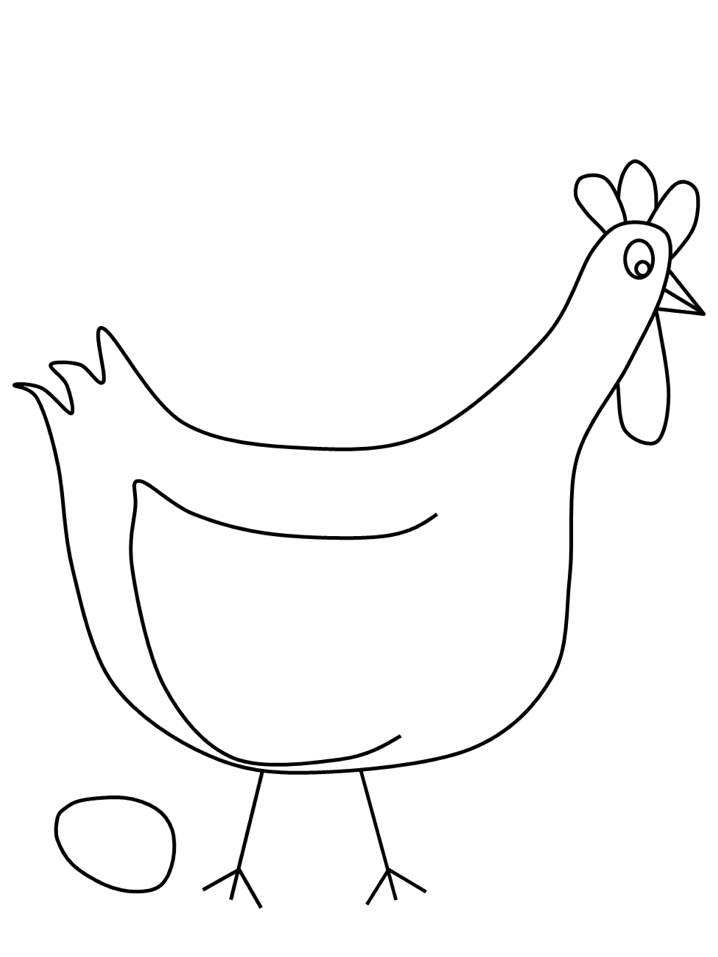 113 Chicken Coloring Pages Free Printable 24